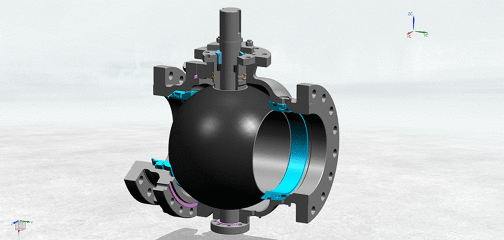 球閥的工作原理圖 球閥的工作原理圖